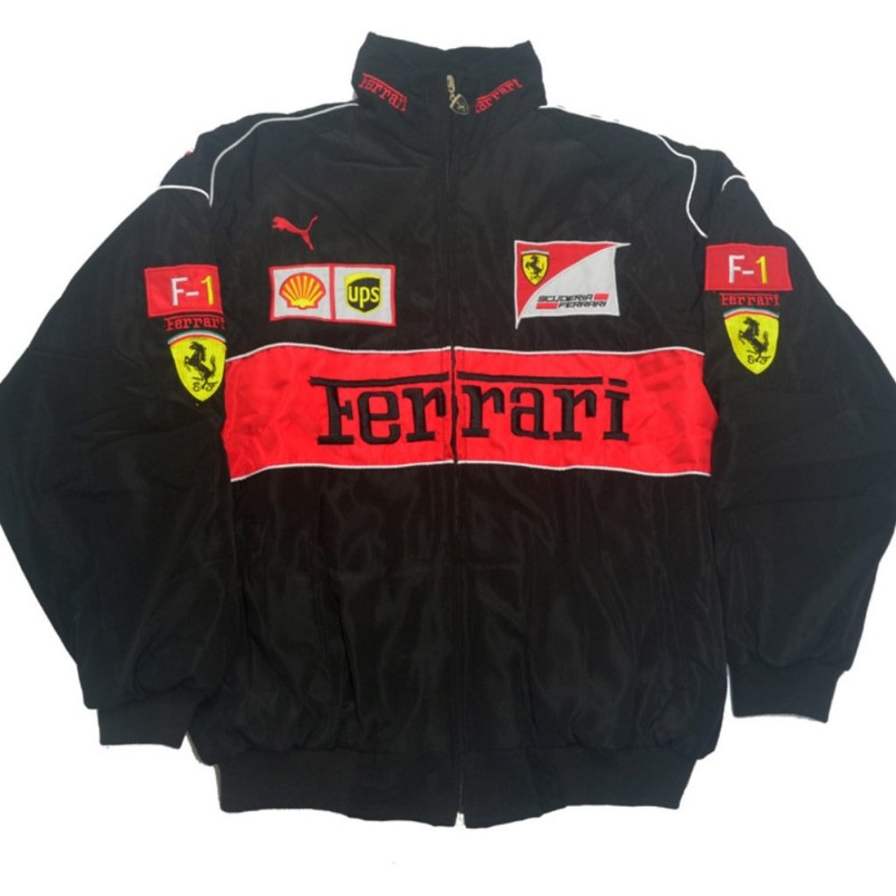 Large Nascar Jacket Ferrari Racing Jacket 90s - Picture 2 of 6